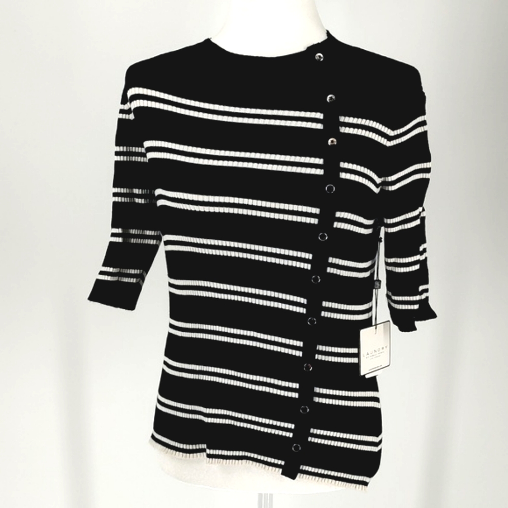 Laundry by Shelli Segal Striped Shirt Pullover